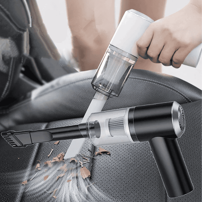 3-in-1 Car Vacuum: Strong Suction, Cordless, and Portable