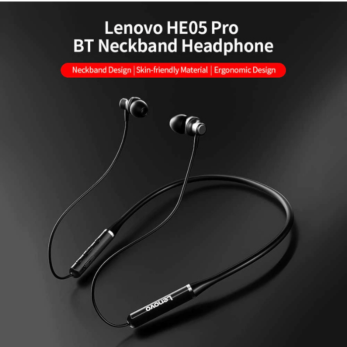 Lenovo HE05 Neckband Bluetooth - (ORIGINAL)