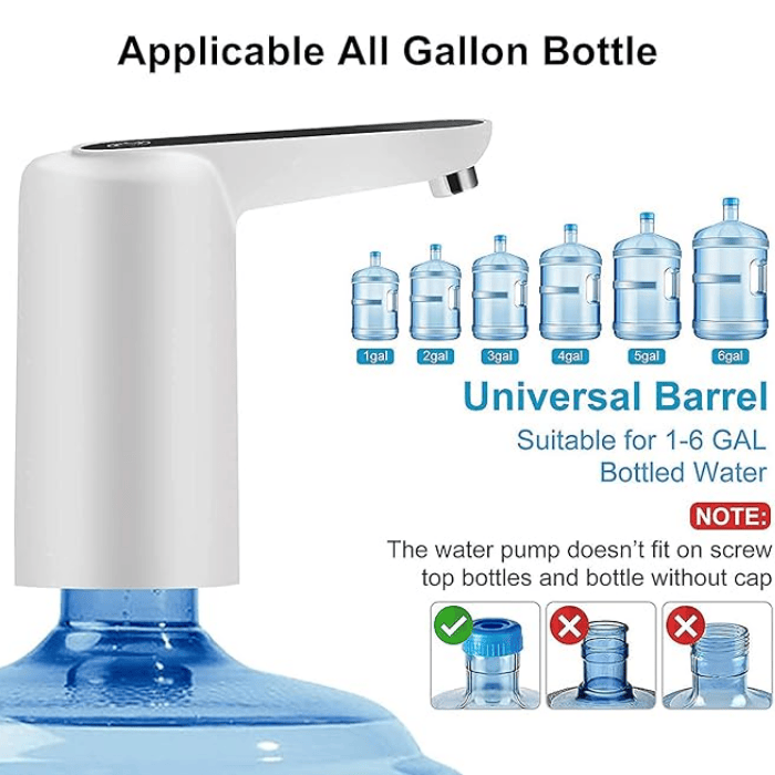 Portable Electric Water Pump Dispenser for Easy Hydration