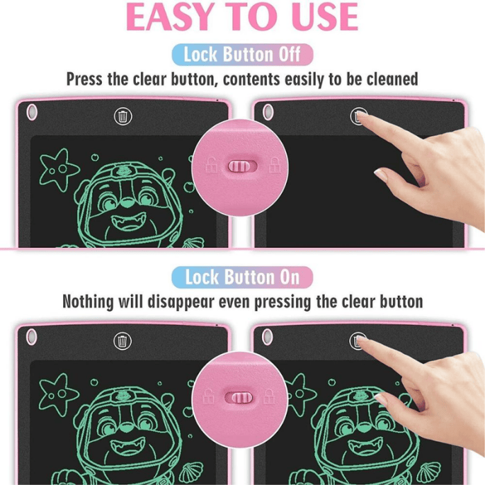 LCD Writing Tablet 8.5 Inch for Kids - Eye Protection & Durable