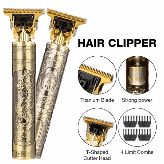Vintage T9 Men's Hair Trimmer - Durable Metal Body