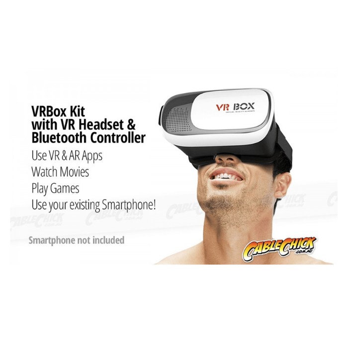 Affordable VR Box Headset with Bluetooth Controller - Immersive VR